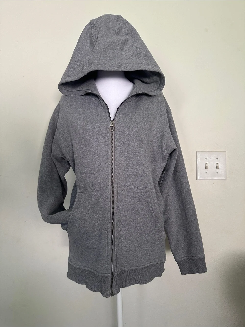 lululemon athletica Gray Full-Zip Hooded Jacket